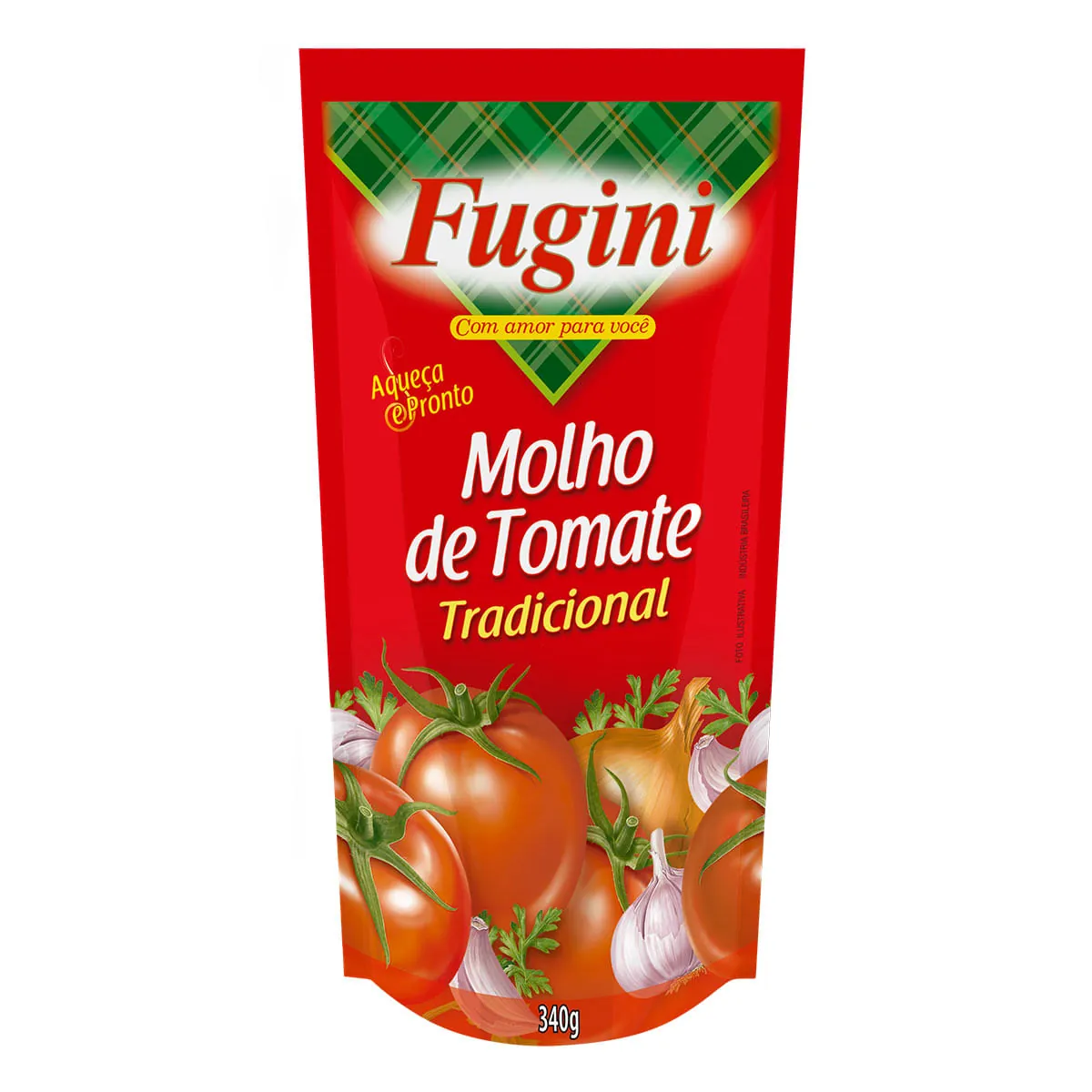 Molho De Tomate Tradicional Fugini Sachê 300g