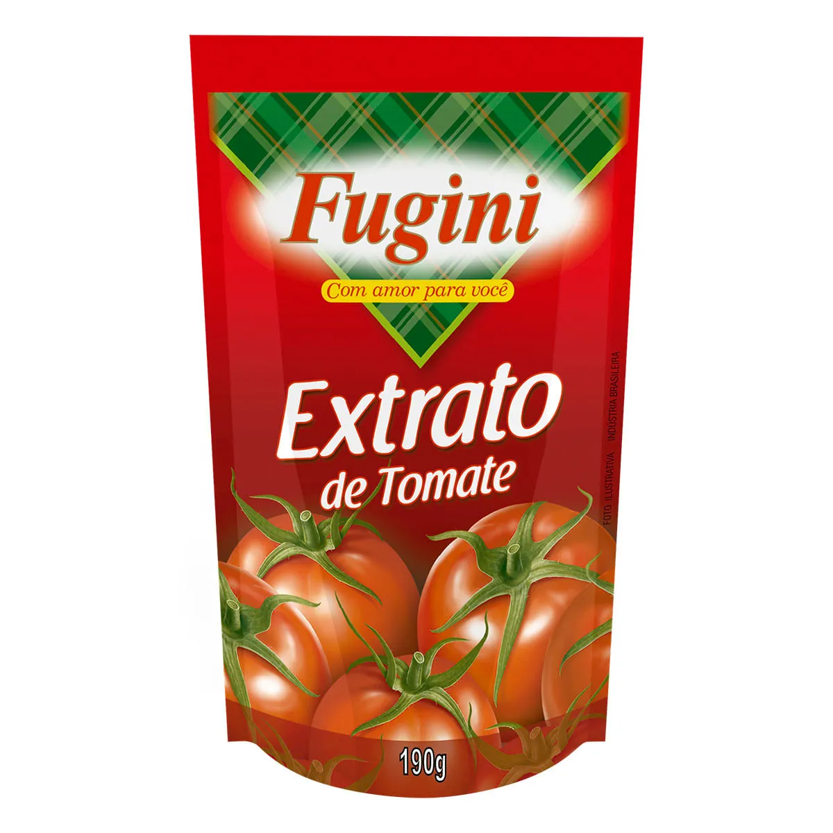 Extrato De Tomate Concentrado Fugini Sachê 190g