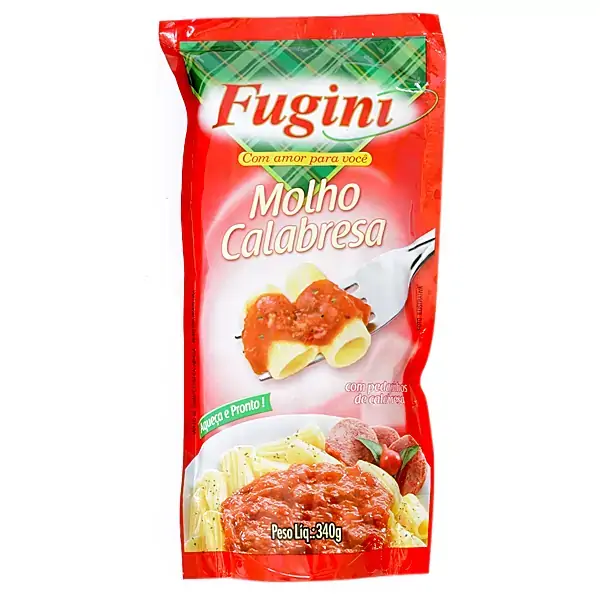 Molho Fugini Tom 340gr Calabresa Sachet