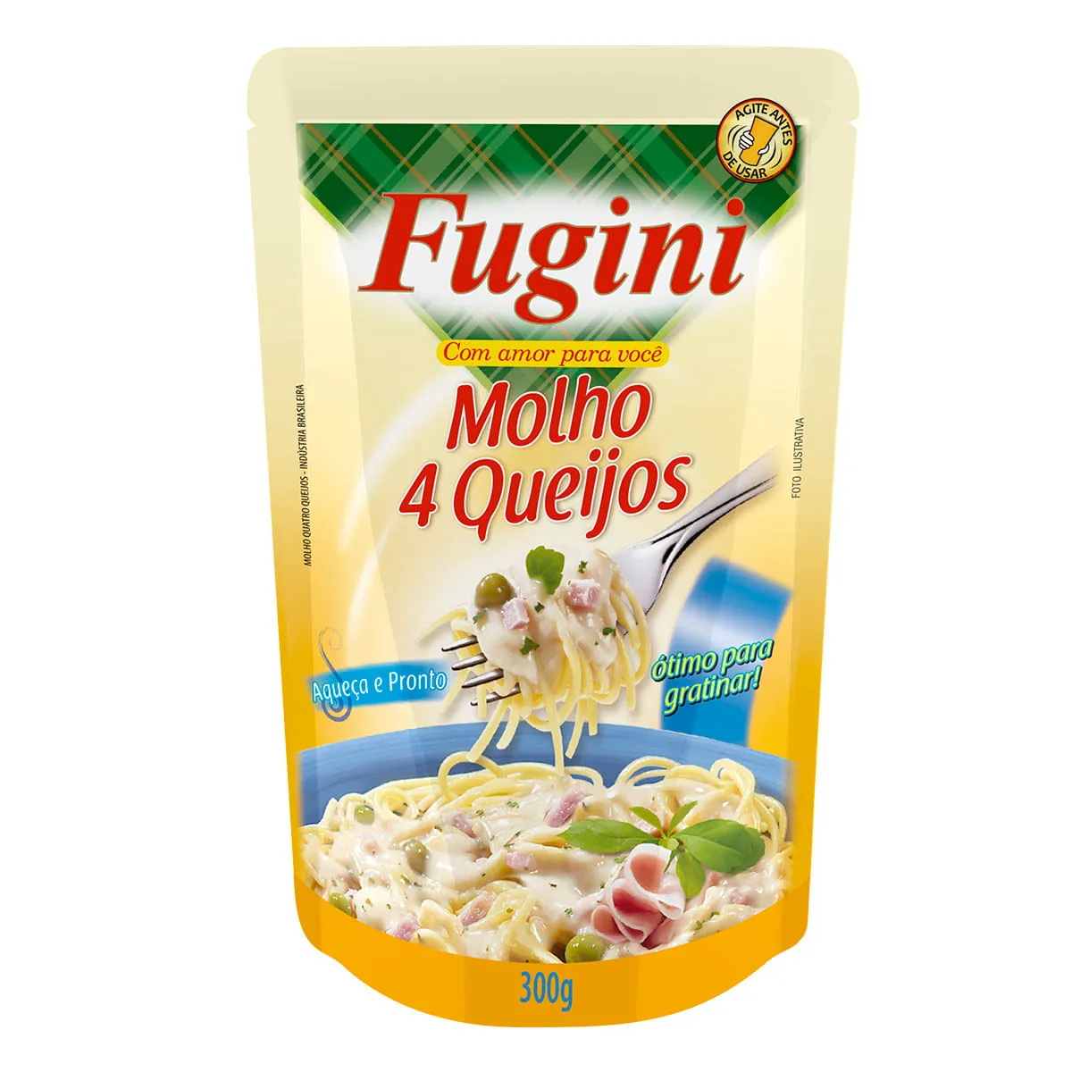 Molho 4 Queijos Fugini Sachê 290g