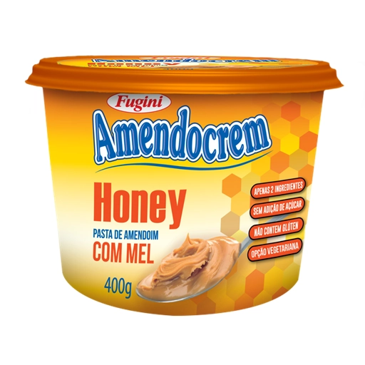 Pasta De Amendoim Fugini Honey 400g