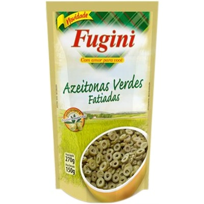 Azeitona Verde Fugini S/car Fatiada Sc