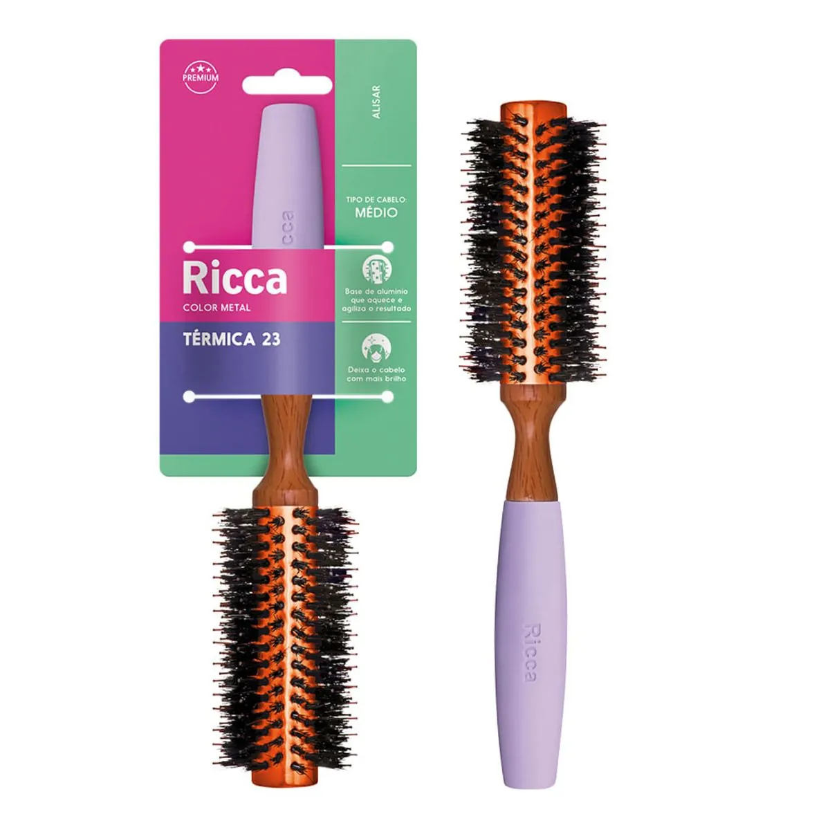Escova Ricca Mad Salon Termica Eva Ref/290