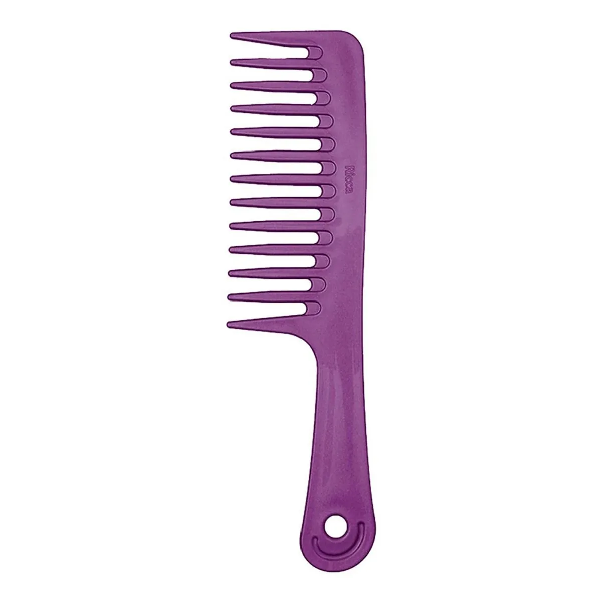 Pente Para Cabelo Com Dentes Largos Roxo Ricca