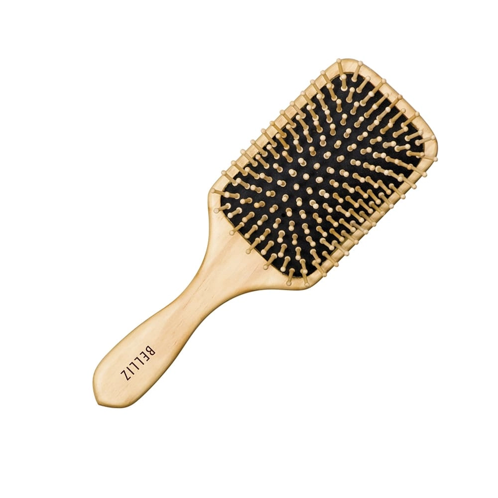 Escova De Cabelo Belliz Racket Cerdas Madeira - 445