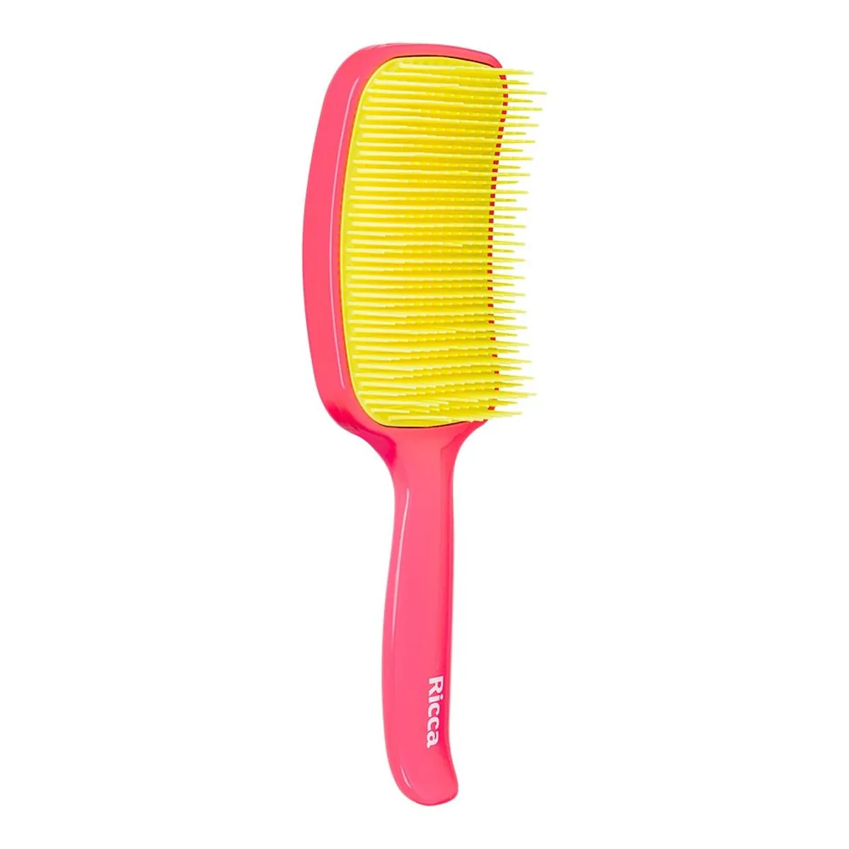 Escova Para Cabelo Raquete Pink Ricca Flex