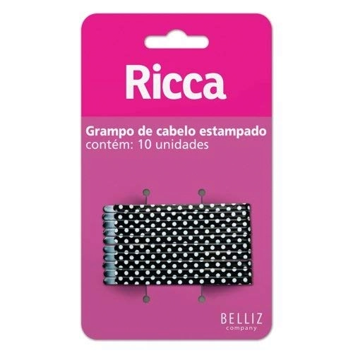 Grampo De Cabelo Ricca Style Poir