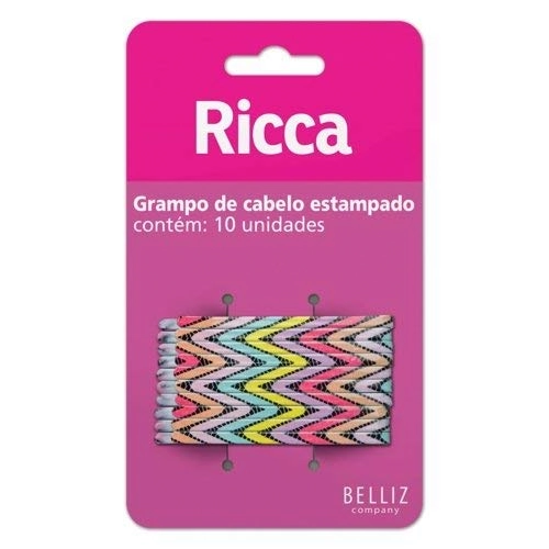 Grampo Cabelo Ricca Wave 1035 10und