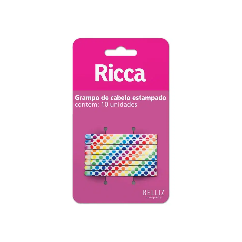 Grampo De Cabelo Ricca Colors
