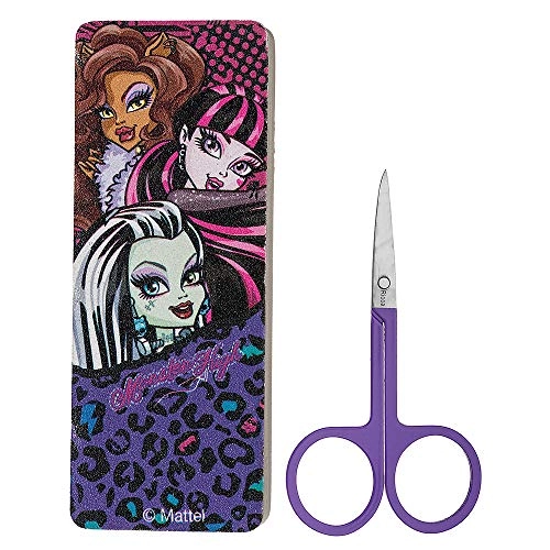 Kit Tesoura De Unha E Polidor Ricca Monster High