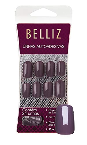 Belliz R.1273 Unhas Autocolantes Vinho Cremoso