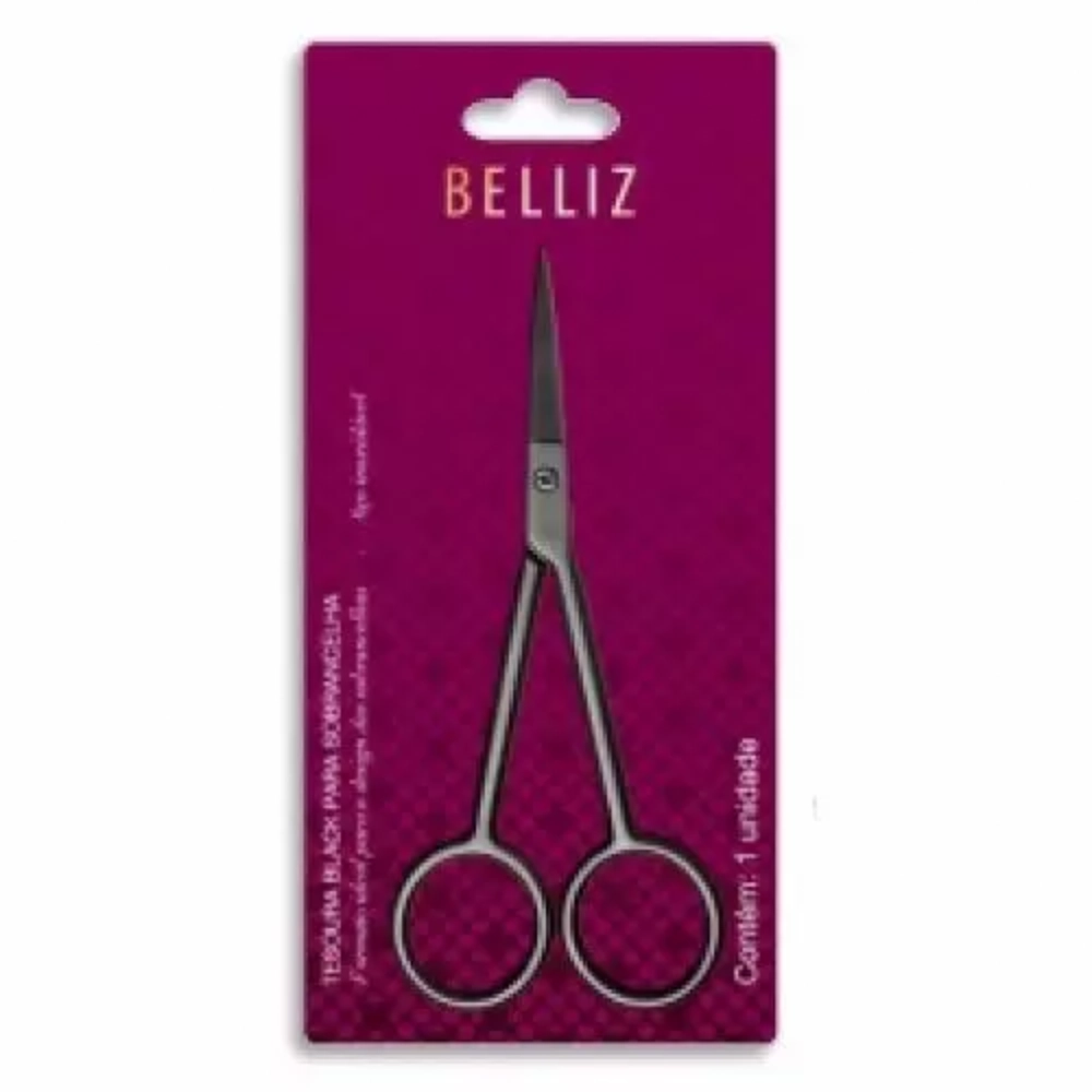 Tesoura Black Para Sobrancelha Belliz