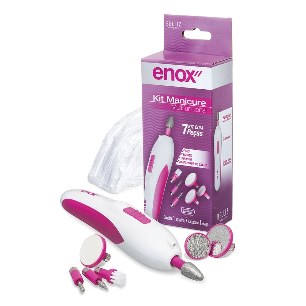 Lixa Eletrica Maestral Enox Kit Eletrico Manicure/pedicure Enox 1un