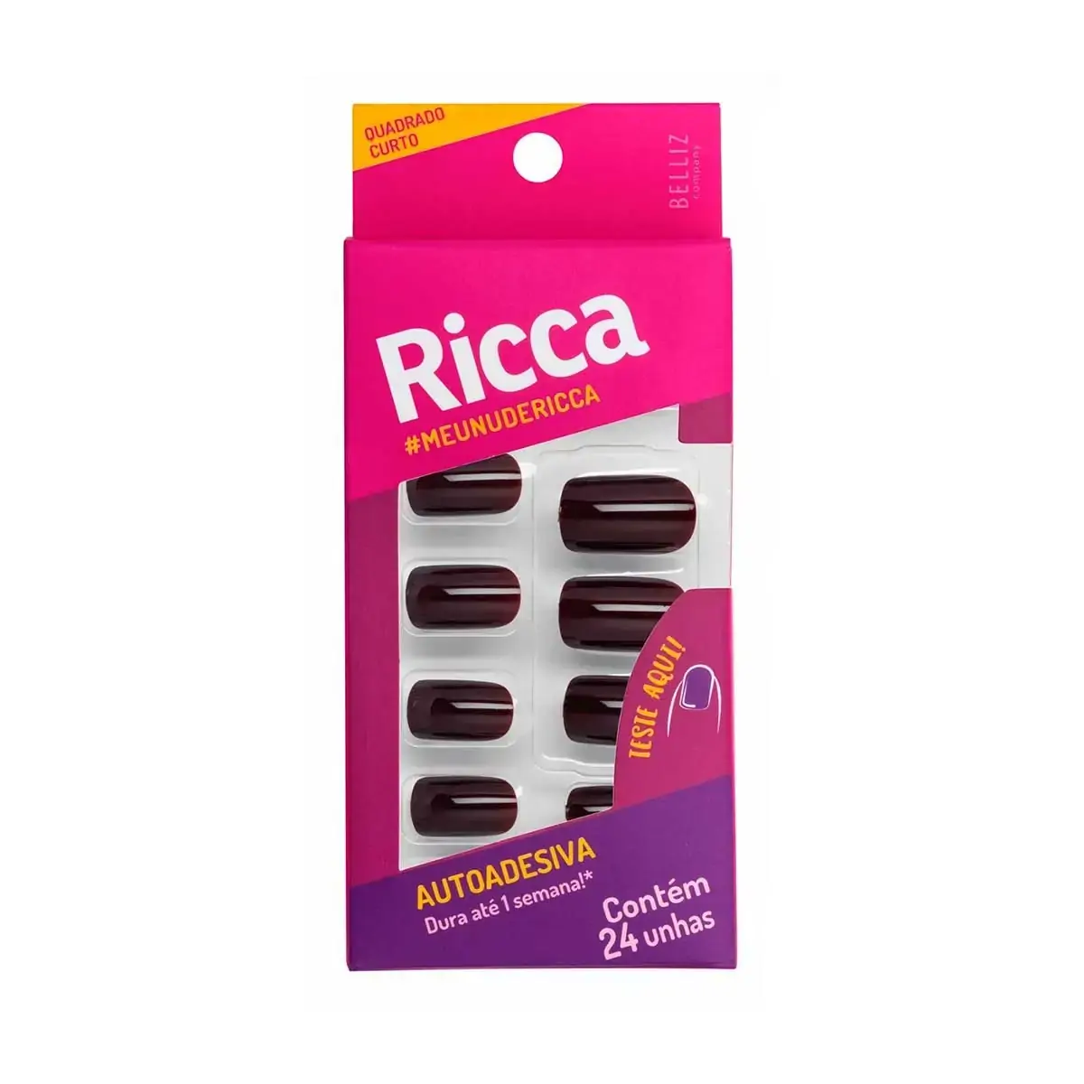 Unha Postica Maestral Ricca Autoades. Chocolate 1un