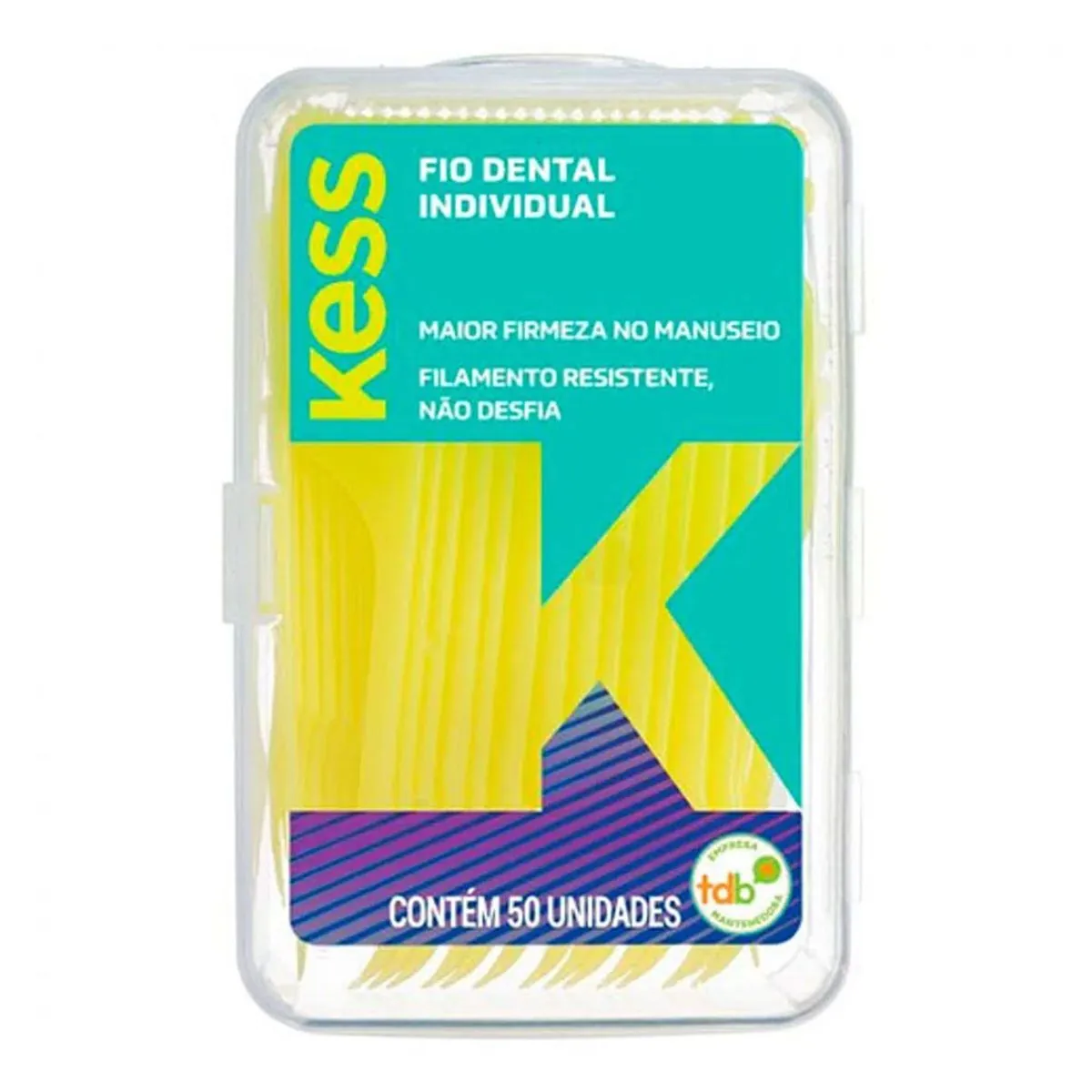 Fio Dental Kess Individual Pote Com 50 Unidades