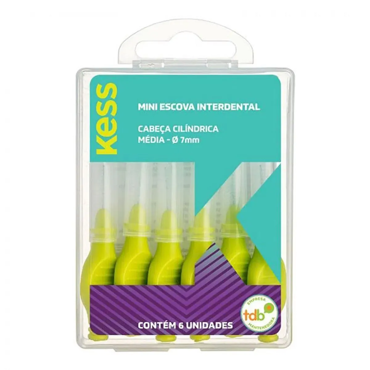 Mini Escova Interdental Kess Cilindrica 7mm