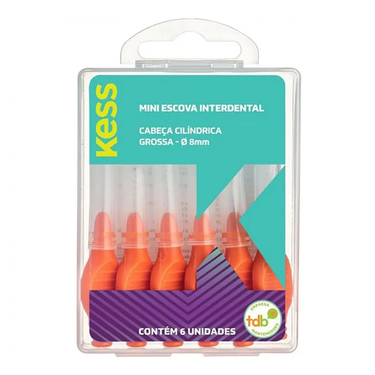 Mini Escova Interdental Kess Cilindrica 8mm