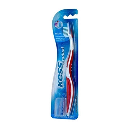 Escova Dental Gradual Média Cores Kess Belliz