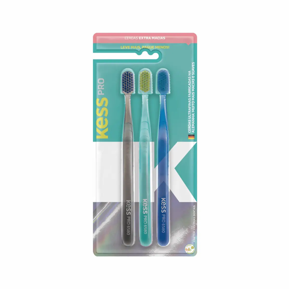 Escova Dental Kess Pro Extra Macias 3un