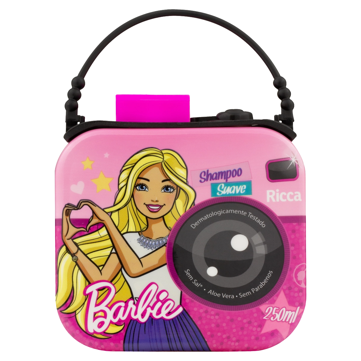 Shampoo Infantil Suave Barbie Ricca Frasco 250ml