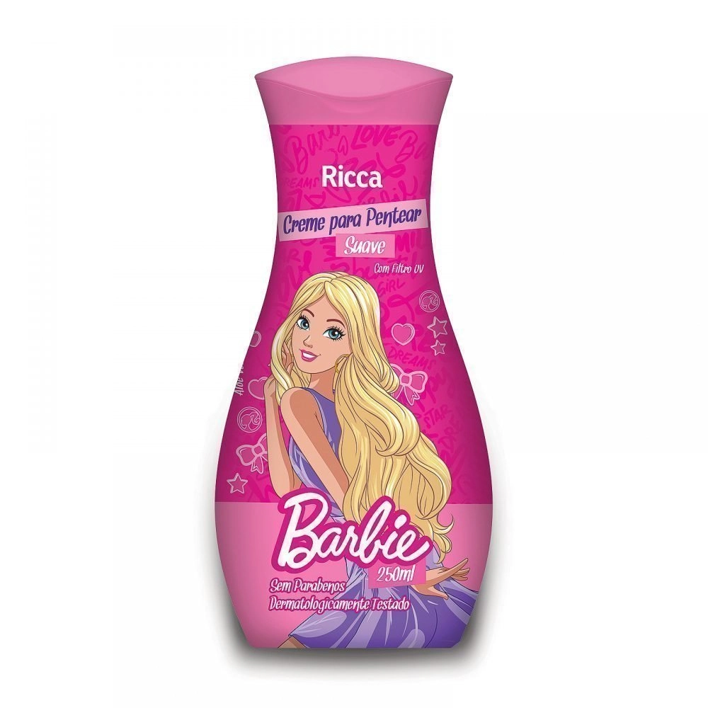 Barbie Cr Pent Ricca Suave 250ml