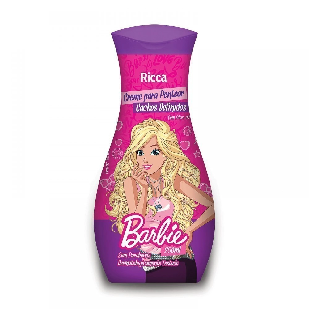 Creme Para Pentear Barbie Ricca Cachos Definidos 250
