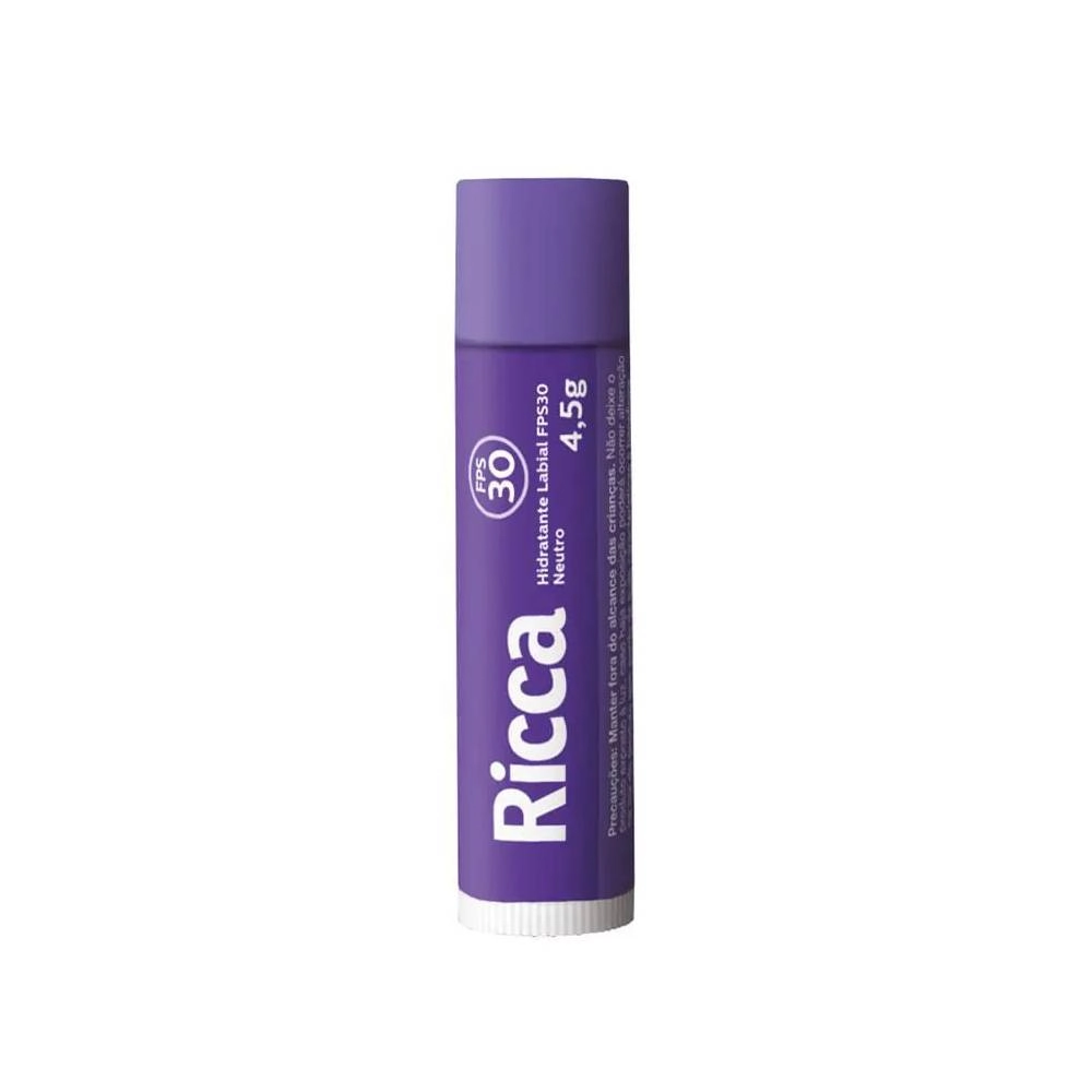Display Hidratante Labial Neutro Com Fps 30 25 Unidade Ricca