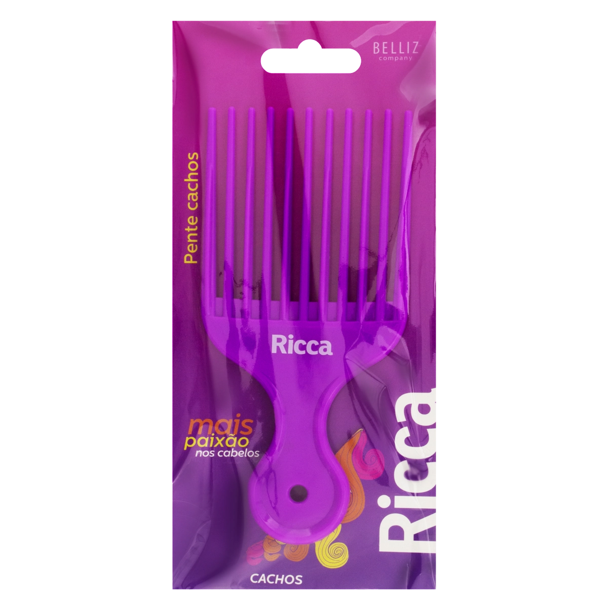 Pente Plástico Ricca Cachos - 2405