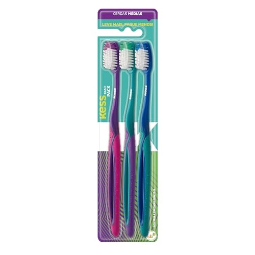 Escova Dental Kess Média Leve 3 Pague 2 Cod.2564
