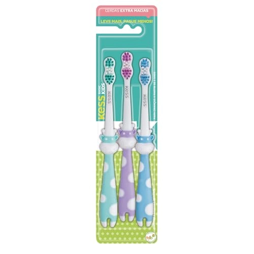 Kit Escova De Dentes Infantil Belliz