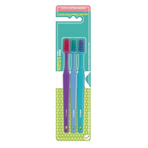 Escova Dental Maestral Kess Combo Kids Basic 3un