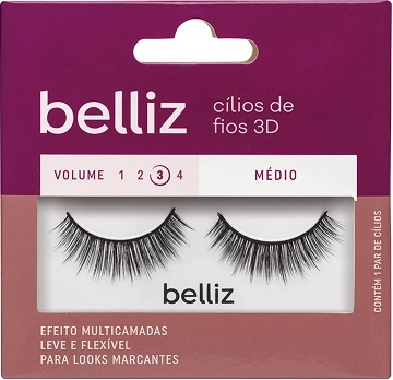 Cílios Postiços Belliz 3D 207