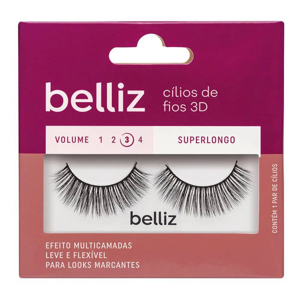 Cilios Posticos Maestral Belliz 3d 208 1un