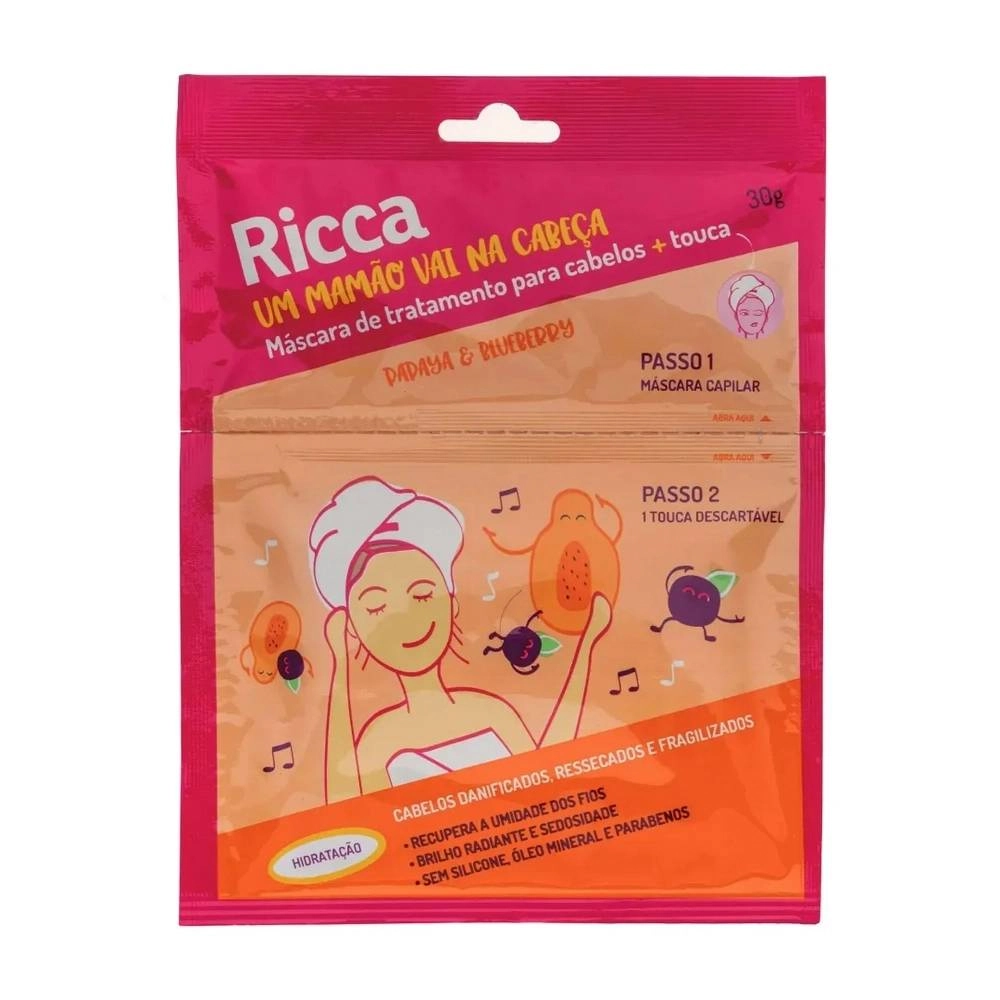 Ricca R.2800 Masc Cap Hidr Papaya E Blueberry