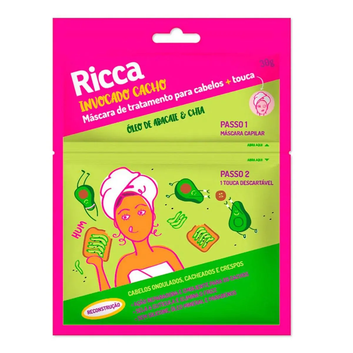 Ricca R.2803 Masc Cap Recon Oleo De Abacate E Chia
