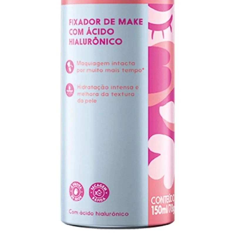 Fixador De Maquiagem Com Acido Hialuronico 150ml Ricca