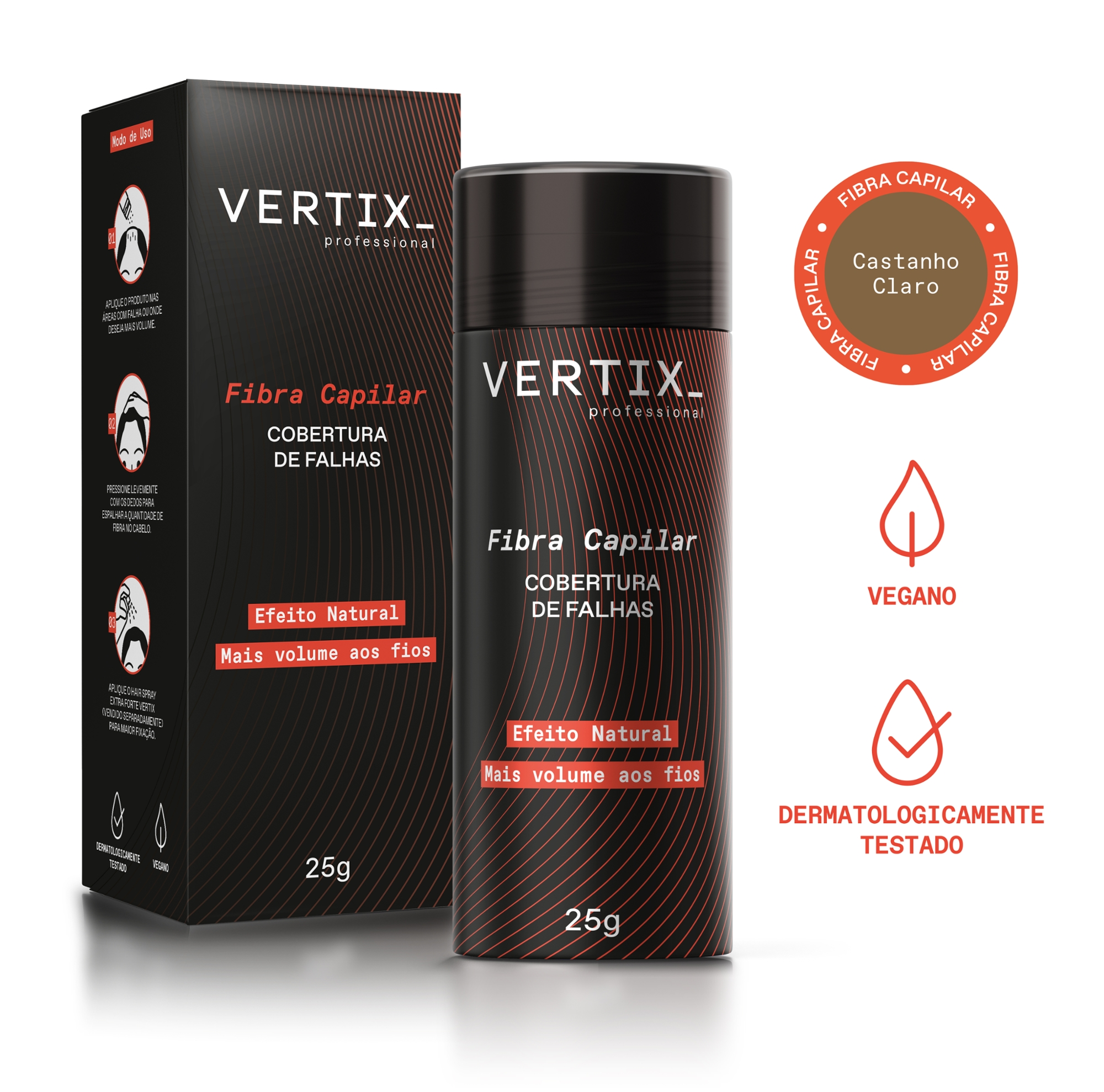 Fibra Capilar Vertix Caebelos Loiros 25g