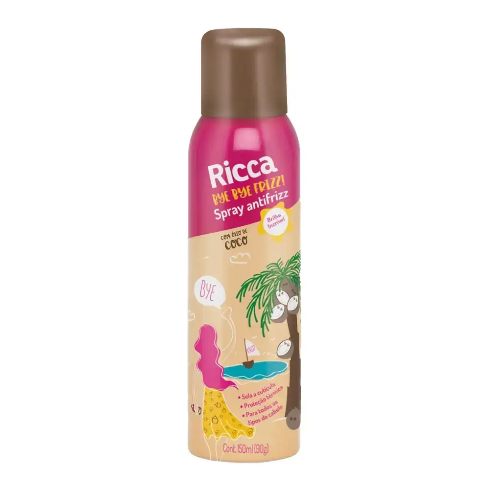 Ricca Spray Anti Frizz Oleo De Coco 150ml