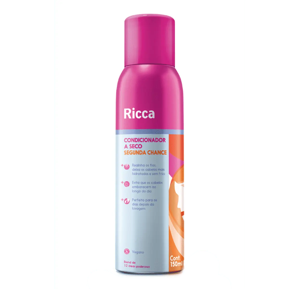 Condicionador A Seco Segunda Chance Ricca Frasco 150ml Spray