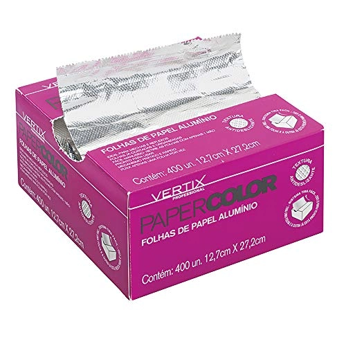 Folhas de Papel Alumínio Vertix 400 unidades