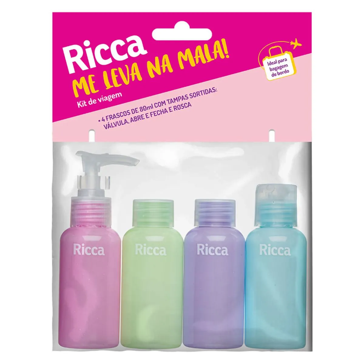 Frasco Maestral Ricca Kit Viagem 3un