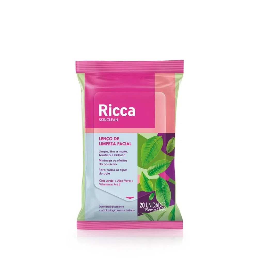Lenço Removedor de Maquiagem Ricca 20un
