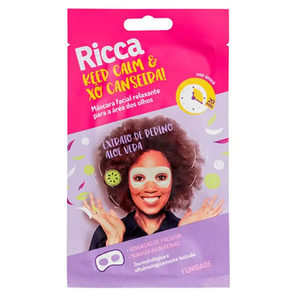 Ricca R.3752 Masc Fac Olhos Keep Calm C/1