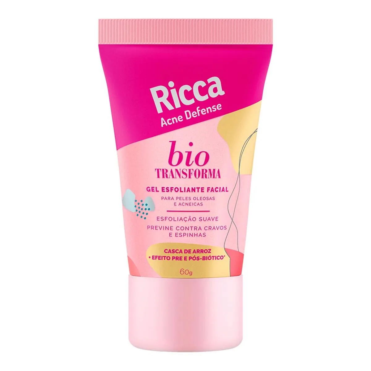 Gel Facial Esfoliante Ricca Acne Defense Bisnaga 60g