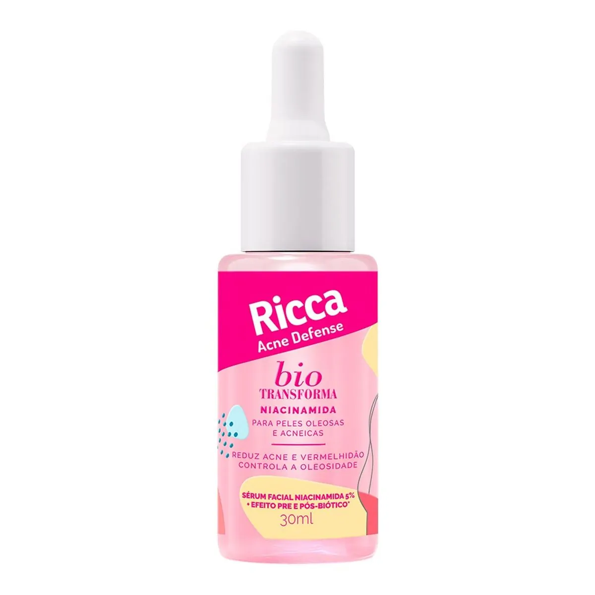 Sérum Niacinamida 5 Ricca Acne Defense Frasco 30ml