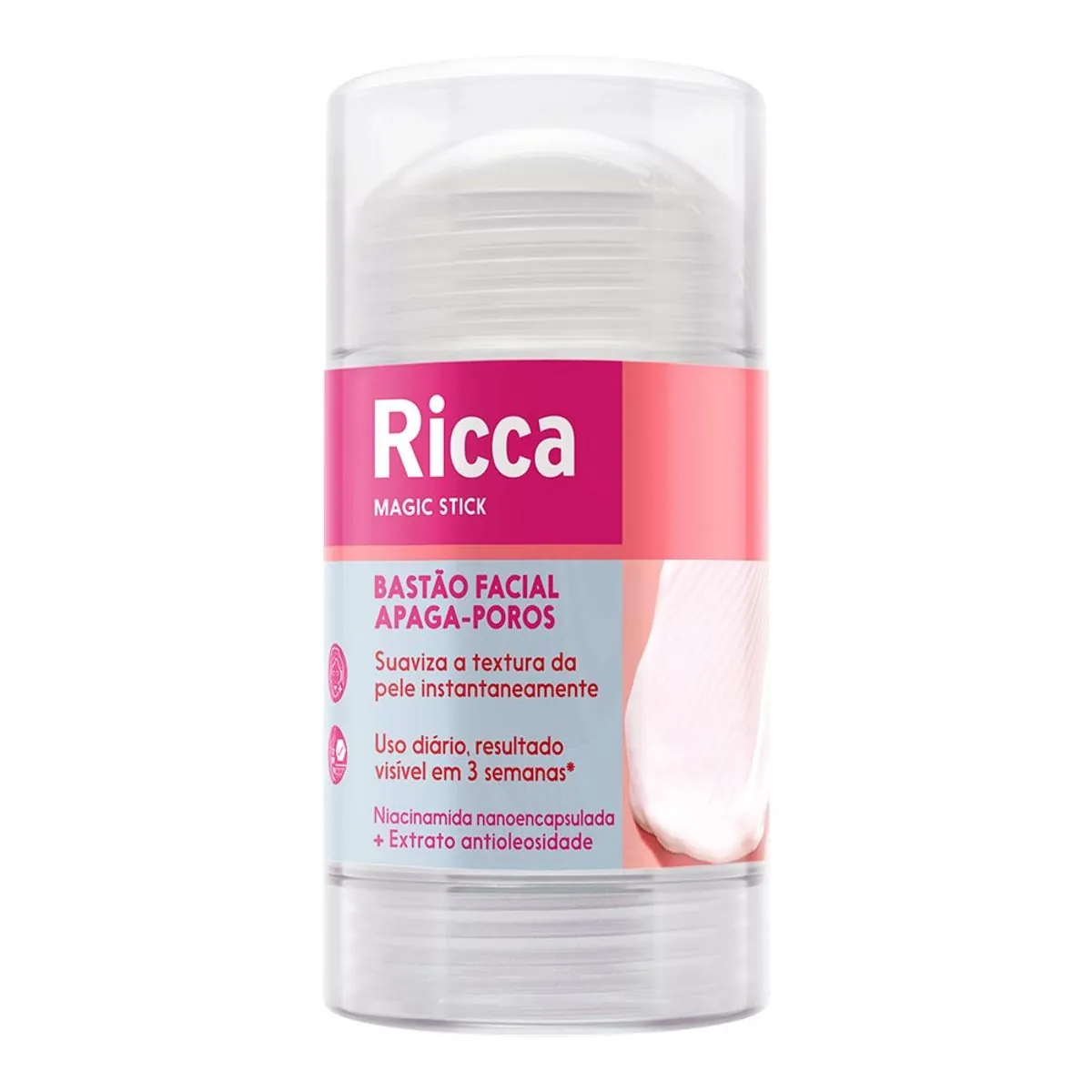 Bastão Facial Apaga Poros Ricca Magic Stick Frasco 80g