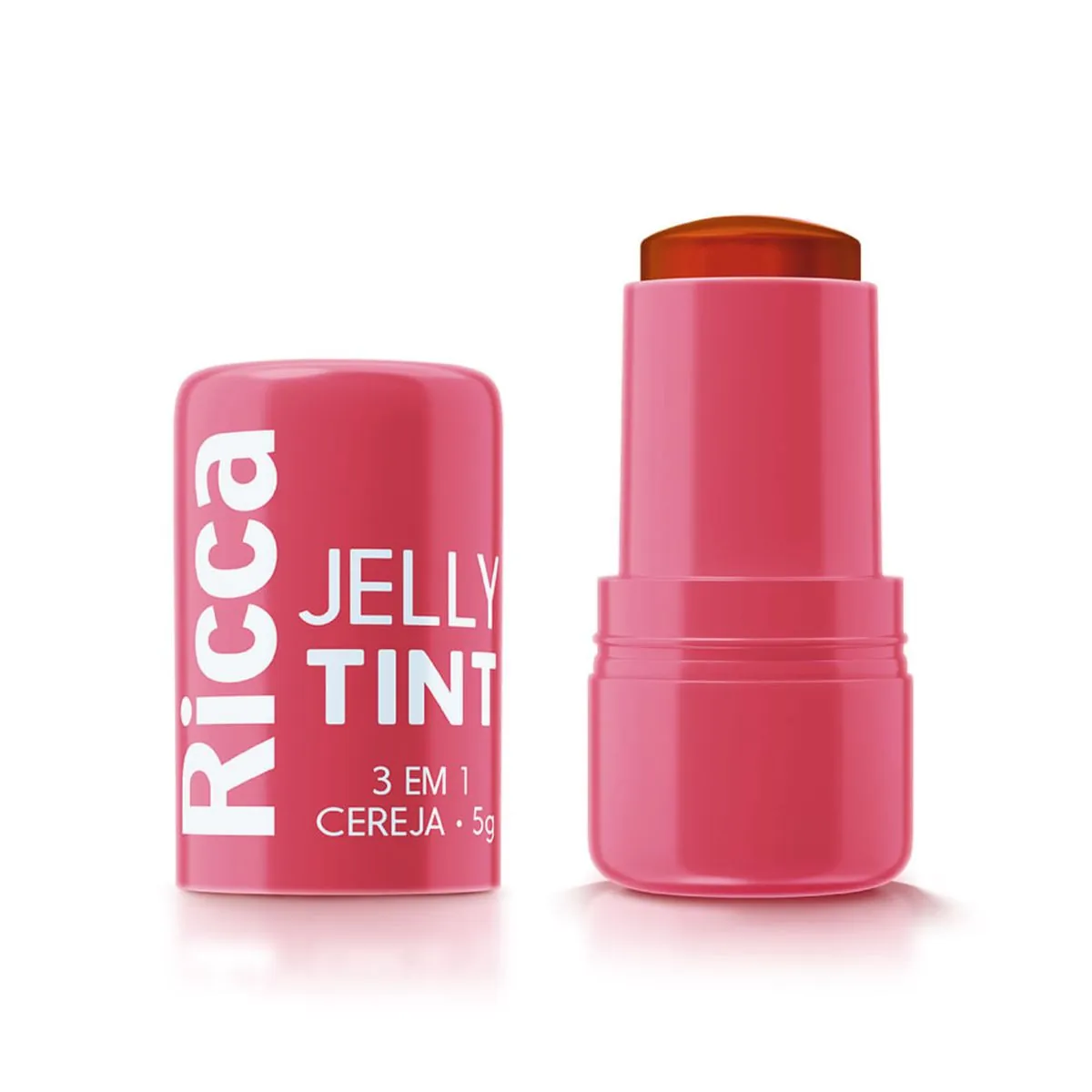 Bastao Lip Tint Ricca 3 Em 1 Cereja 5g