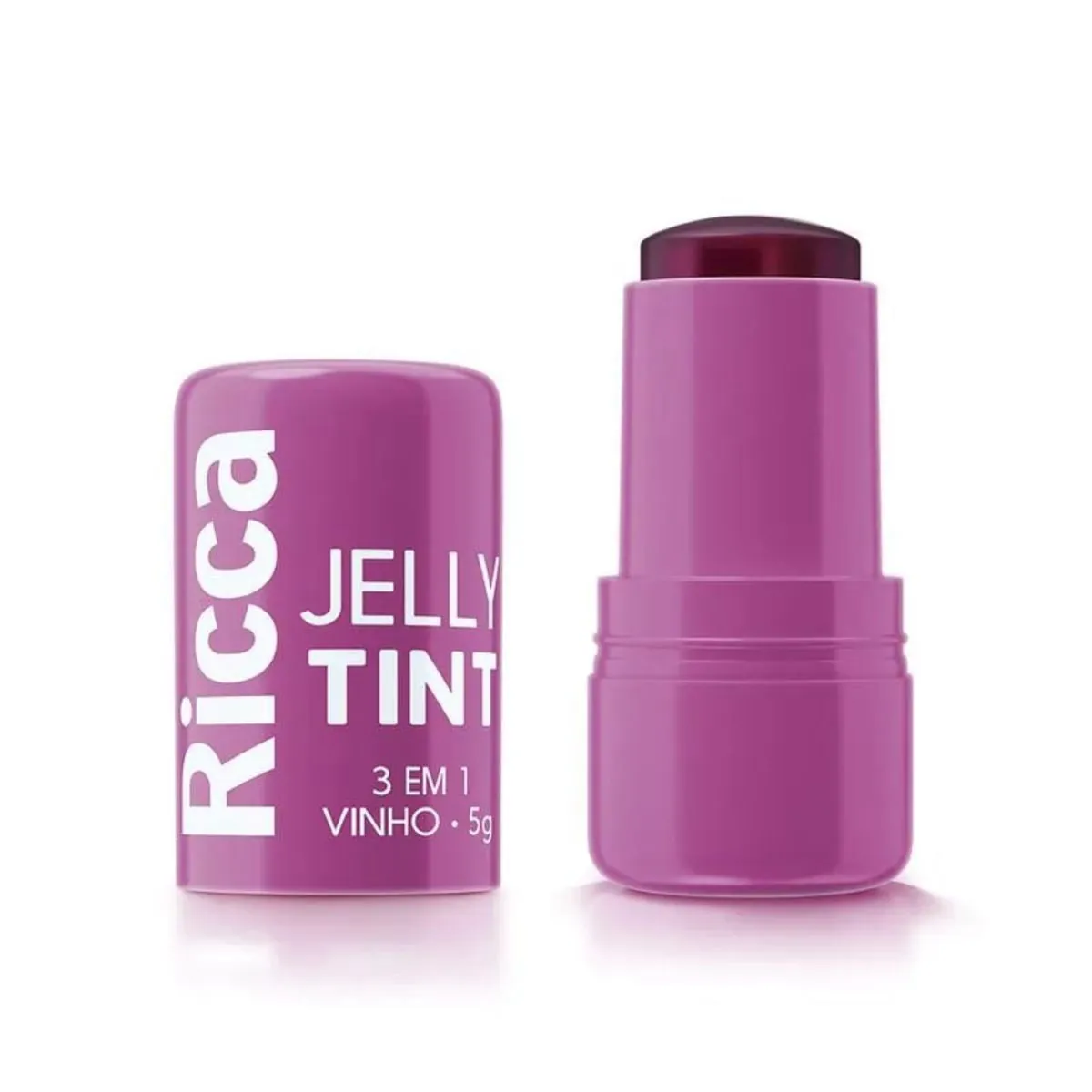 Bastao Lip Tint Ricca 3 Em 1 Vinho 5g