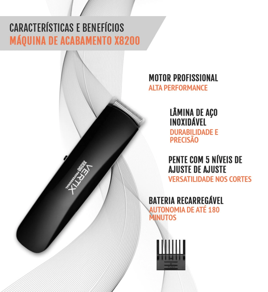 Maquina P/corte Maestral Vertix Acabamento Sem Cabo X8200 Bivolt 1un
