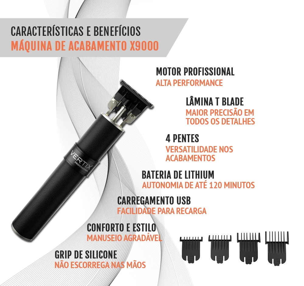 Maquina De Acabamento Vertix Profissional Usb X9000 1un